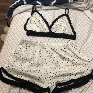 Polka Dot Print Pajama Set